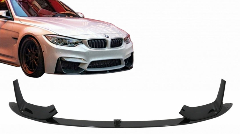 Prelungire Bara Fata compatibil cu BMW F80 M3 Sedan F82 M4 Coupe F83 M4 Cabrio (2014-2019) Negru Lucios FBSBMF80MPB