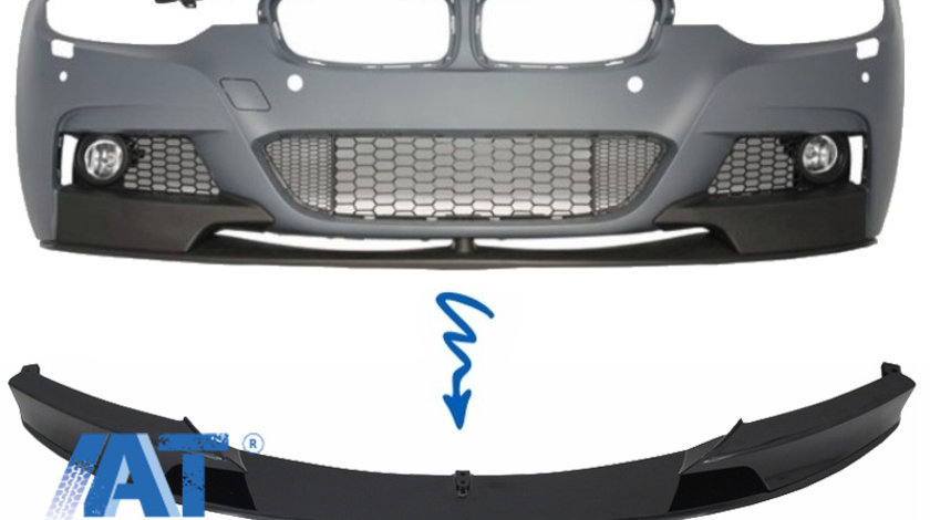 Prelungire Bara Fata compatibil cu BMW Seria 3 F30 F31 (2011-up) M Design Negru Lucios