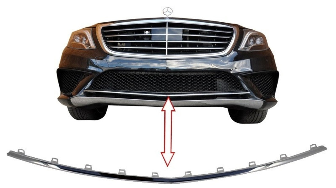 Prelungire Bara Fata compatibil cu Mercedes W222 S-Class (2013-2017) S65 Design FBSMBW222