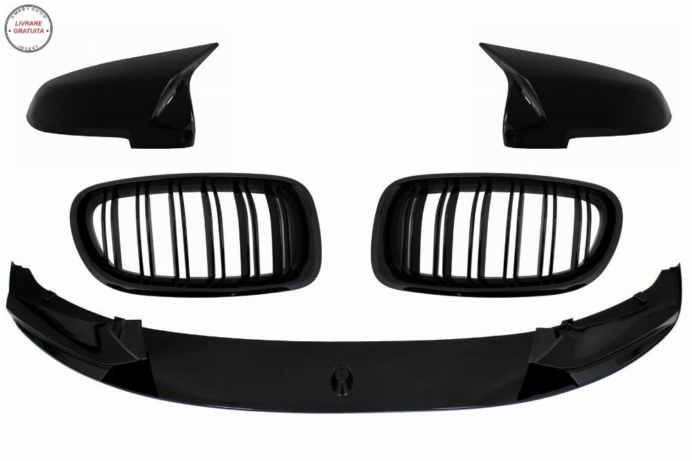 Prelungire Bara Fata cu Capace oglinzi si Grile Centrale BMW Seria 5 F10 F11 Sedan