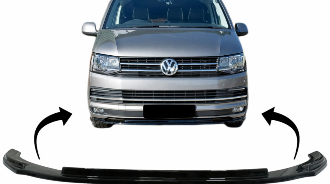 Prelungire Bara Fata Extensie Add-on compatibil cu VW Transporter T6 (2015-up) Negru Lucios FBSVWT6OE