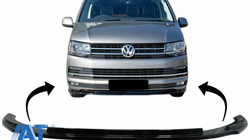 Prelungire Bara Fata Extensie Add-on compatibil cu VW Transporter T6 (2015-up) Negru Lucios