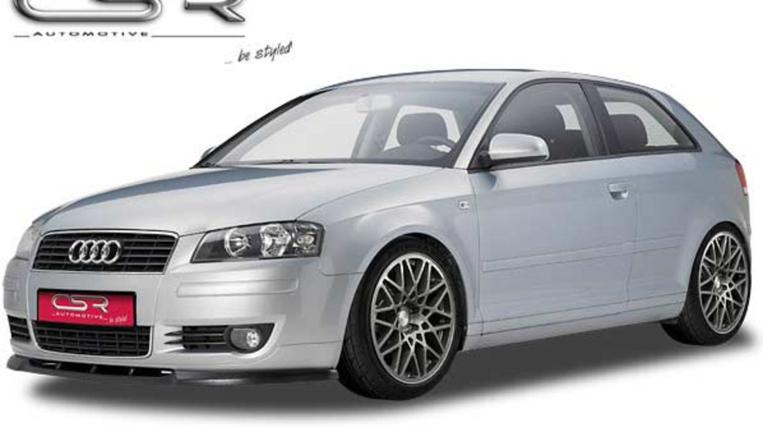 Prelungire Bara Fata Lip Spoiler Audi A3 8P 8PA nicht passend pentru S3 2003-2008 CSR-CSL043 Plastic ABS