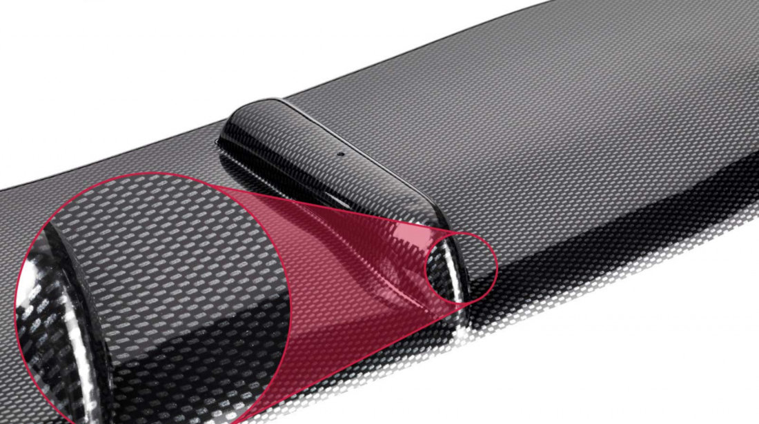 Prelungire Bara Fata Lip Spoiler Audi A3 8P 8PA nicht passend pentru S3 2003-2008 CSR-CSL043-C Plastic ABS carbon look