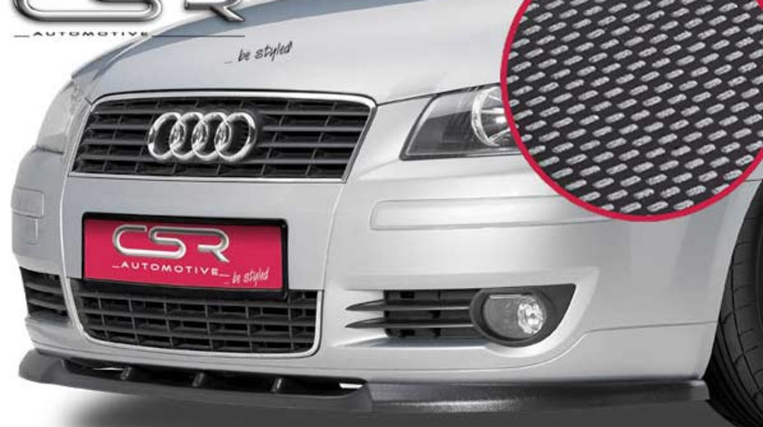 Prelungire Bara Fata Lip Spoiler Audi A3 8P 8PA nicht passend pentru S3 2003-2008 CSR-CSL043-C Plastic ABS carbon look