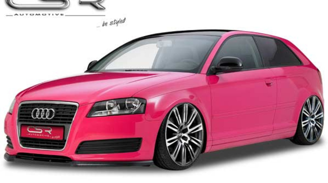 Prelungire Bara Fata Lip Spoiler Audi A3 8P/8PA nicht passend pentru S-Line, nicht passend pentru S3 4/2008-2013 CSR-CSL082 Plastic ABS