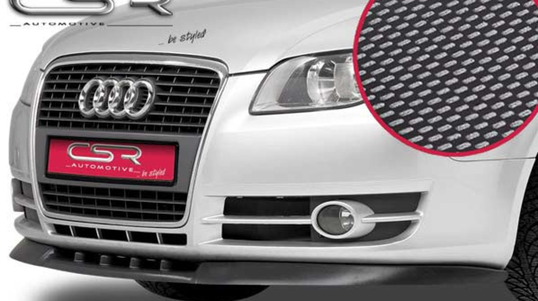 Prelungire Bara Fata Lip Spoiler Audi A4 B7 toate modelele in afara de RS4 2004-2008 CSR-CSL009-C Plastic ABS carbon look