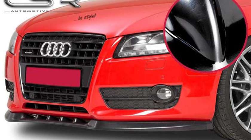 Prelungire Bara Fata Lip Spoiler Audi A5 toate modelele in afara de RS5/S-Line/S ab 2007 CSR-CSL010-G Plastic ABS negru lucios