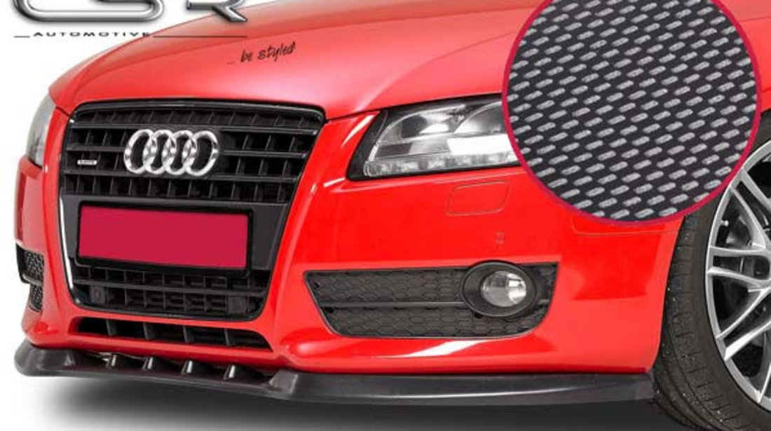 Prelungire Bara Fata Lip Spoiler Audi A5 toate modelele in afara de RS5/S-Line/S ab 2007 CSR-CSL010-C Plastic ABS carbon look