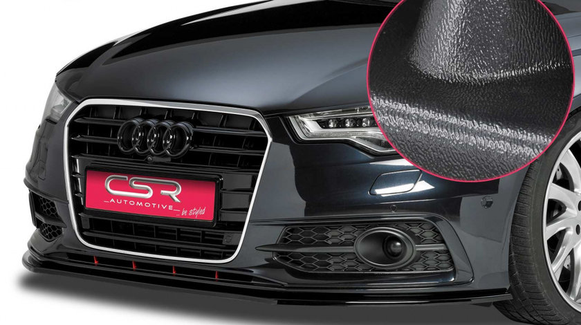Prelungire Bara Fata Lip Spoiler Audi A6 C7 numai S-Line, in afara de S/RS 2011- CSR-CSL163 Plastic ABS