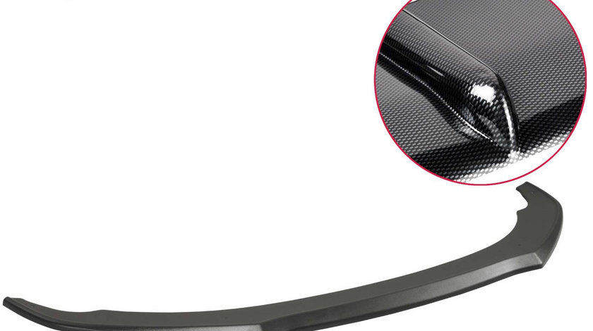 Prelungire Bara Fata Lip Spoiler Audi A7 numai S-Line, in afara de S/RS 5/2014- CSR-CSL165-C Plastic ABS carbon look