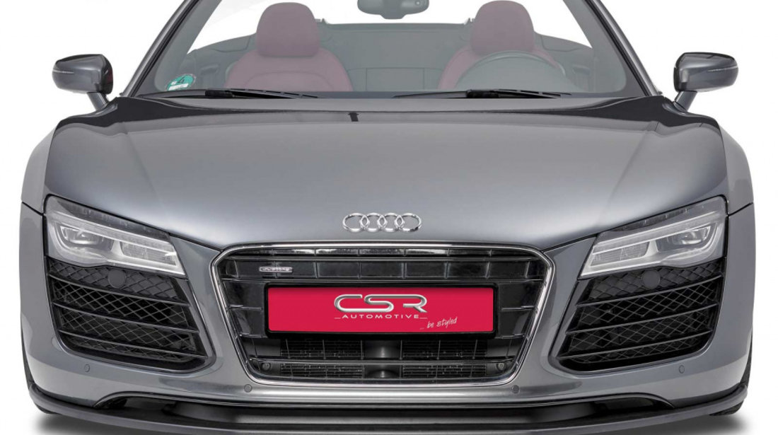 Prelungire Bara Fata Lip Spoiler Audi R8 toate modelele 2006-2015 CSR-CSL139-C Plastic ABS carbon look