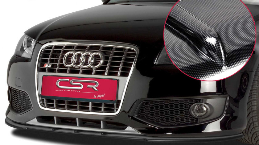 Prelungire Bara Fata Lip Spoiler Audi S3 8P 2003-2013 CSR-CSL162-C Plastic ABS carbon look