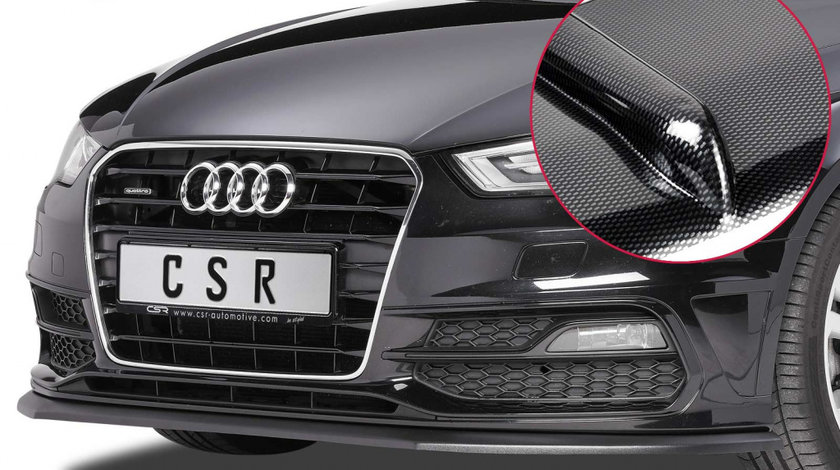 Prelungire Bara Fata Lip Spoiler Audi S3 8V Sportback ab 2013 CSR-CSL144-C Plastic ABS carbon look