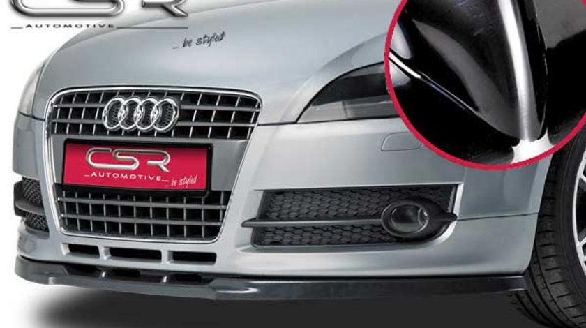 Prelungire Bara Fata Lip Spoiler Audi TT 8J toate modelele in afara de TTS/TTRS ab 2006 CSR-CSL012-G Plastic ABS negru lucios