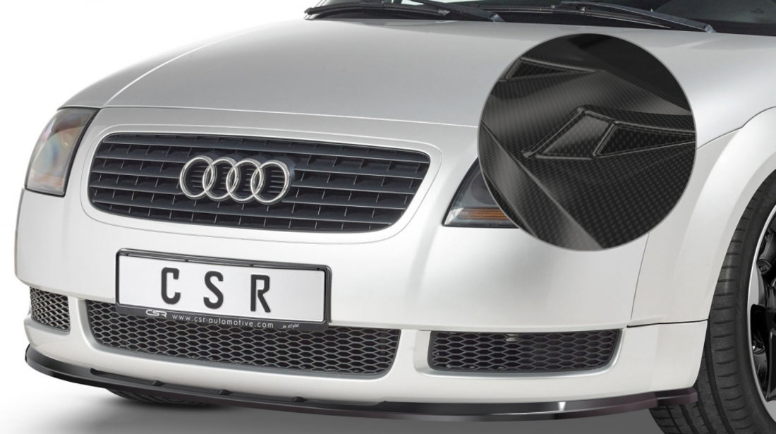 Prelungire Bara Fata Lip Spoiler Audi TT 8N toate modelele 1998-2006 CSR-CSL011-C Plastic ABS carbon look