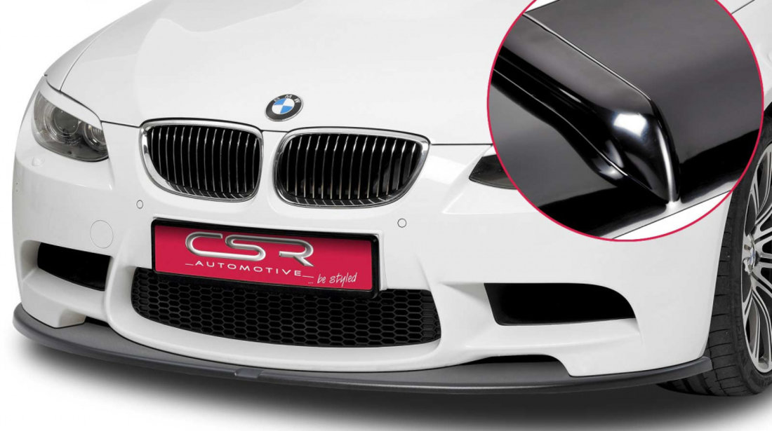 Prelungire Bara Fata Lip Spoiler BMW seria 3 M3 E92/E93 Coup?/Cabrio 2007-2013 CSR-CSL157-G Plastic ABS negru lucios