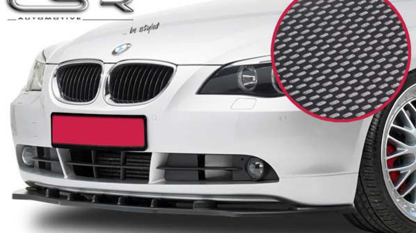 Prelungire Bara Fata Lip Spoiler BMW seria 5 E60/61 toate modelele in afara de M/M-Paket 6/2003-3/2007 CSR-CSL018-C Plastic ABS carbon look