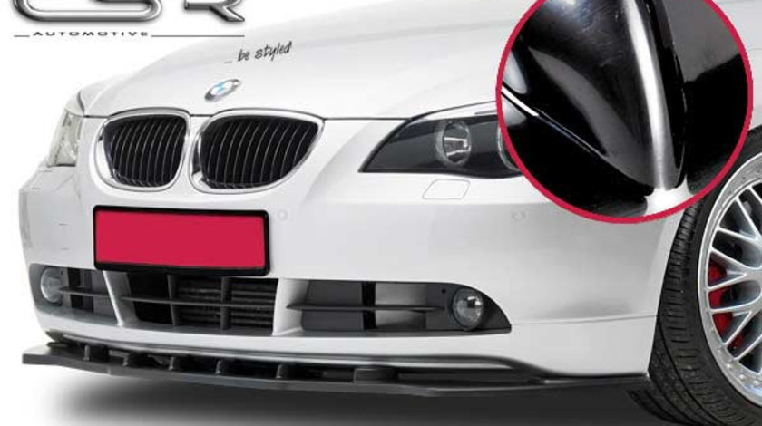 Prelungire Bara Fata Lip Spoiler BMW seria 5 E60/61 toate modelele in afara de M/M-Paket 6/2003-3/2007 CSR-CSL018-G Plastic ABS negru lucios