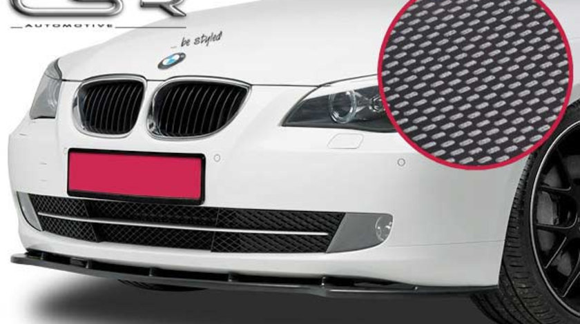 Prelungire Bara Fata Lip Spoiler BMW seria 5 E60/61 toate modelele in afara de M/M-Paket 3/2007-2010 CSR-CSL019-C Plastic ABS carbon look
