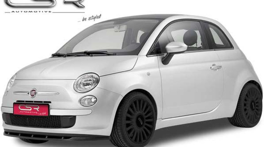 Prelungire Bara Fata Lip Spoiler Fiat 500 in afara de Abarth 2007- CSR-CSL050 Plastic ABS