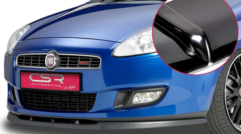 Prelungire Bara Fata Lip Spoiler Fiat Bravo Typ 198 toate modelele in afara de Abbarth 2007-2014 CSR-CSL044-G Plastic ABS negru lucios