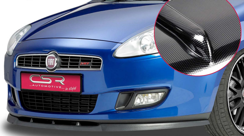 Prelungire Bara Fata Lip Spoiler Fiat Bravo Typ 198 toate modelele in afara de Abbarth 2007-2014 CSR-CSL044-C Plastic ABS carbon look