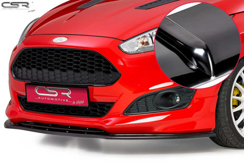 Prelungire Bara Fata Lip Spoiler Ford Fiesta MK7 ST-Line ab 2013 CSR-CSL098-G Plastic ABS negru luci...