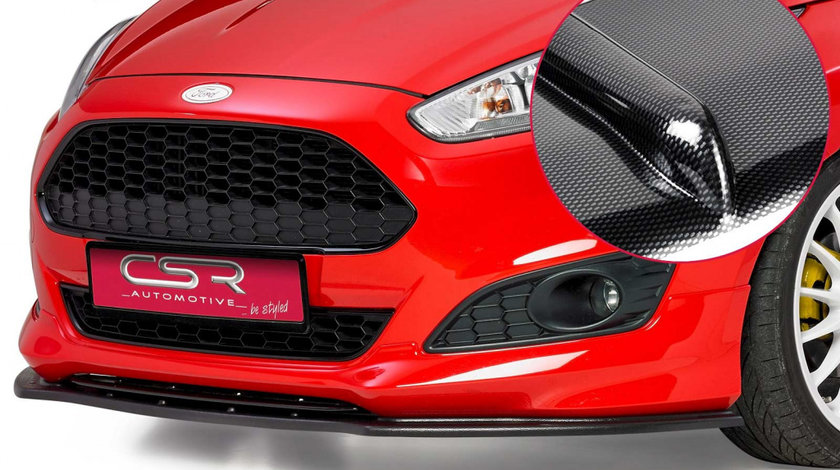 Prelungire Bara Fata Lip Spoiler Ford Fiesta MK7 ST-Line ab 2013 CSR-CSL098-C Plastic ABS carbon look