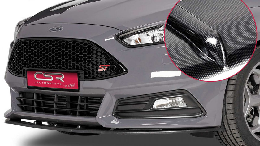 Prelungire Bara Fata Lip Spoiler Ford Focus 3 ST ab 2015 CSR-CSL132-C Plastic ABS carbon look