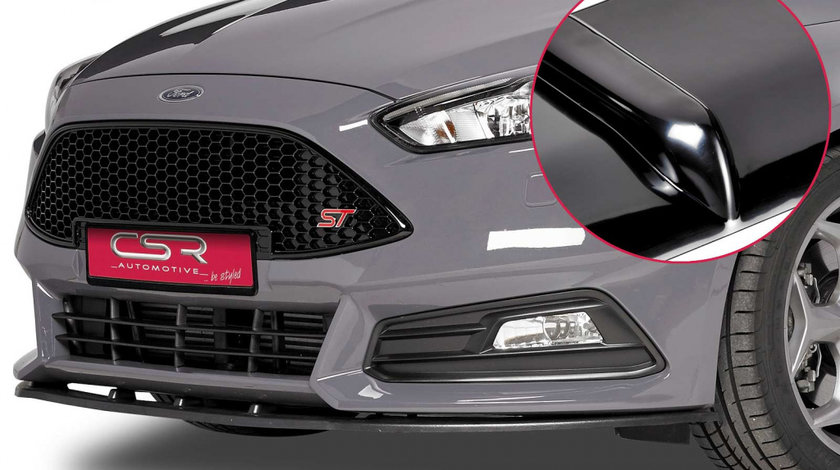 Prelungire Bara Fata Lip Spoiler Ford Focus 3 ST ab 2015 CSR-CSL132-G Plastic ABS negru lucios