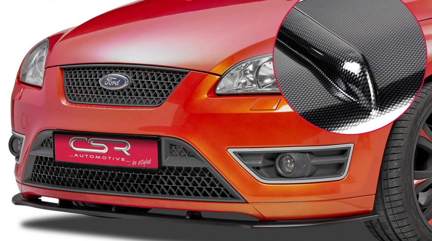 Prelungire Bara Fata Lip Spoiler Ford Focus II ST 2005-11/2007 CSR-CSL135-C Plastic ABS carbon look