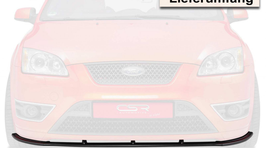 Prelungire Bara Fata Lip Spoiler Ford Focus II ST 2005-11/2007 CSR-CSL135-G Plastic ABS negru lucios