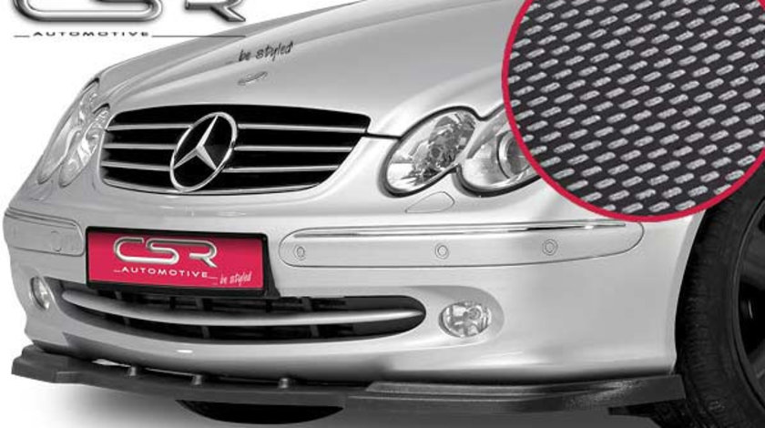 Prelungire Bara Fata Lip Spoiler Mercedes CLK W209 toate modelele in afara de AMG/AMG-Paket 2002-2005 CSR-CSL070-C Plastic ABS carbon look