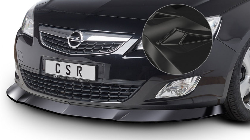 Prelungire Bara Fata Lip Spoiler Opel Astra J in afara de OPC 2009- CSR-CSL064-G Plastic ABS negru lucios