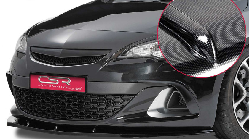 Prelungire Bara Fata Lip Spoiler Opel Astra J OPC GTC ab 2009 CSR-CSL130-C Plastic ABS carbon look