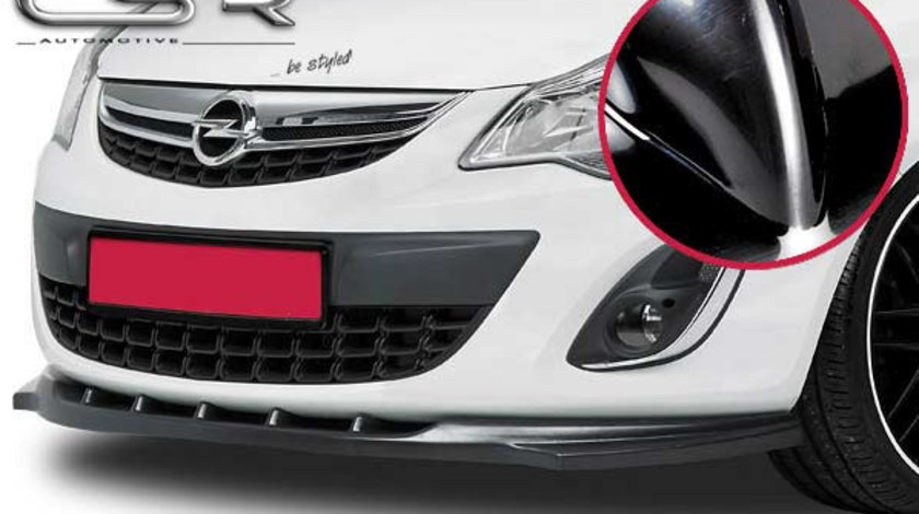 Prelungire Bara Fata Lip Spoiler Opel Corsa D toate modelele in afara de GSI/OPC ab 2010 CSR-CSL021-G Plastic ABS negru lucios