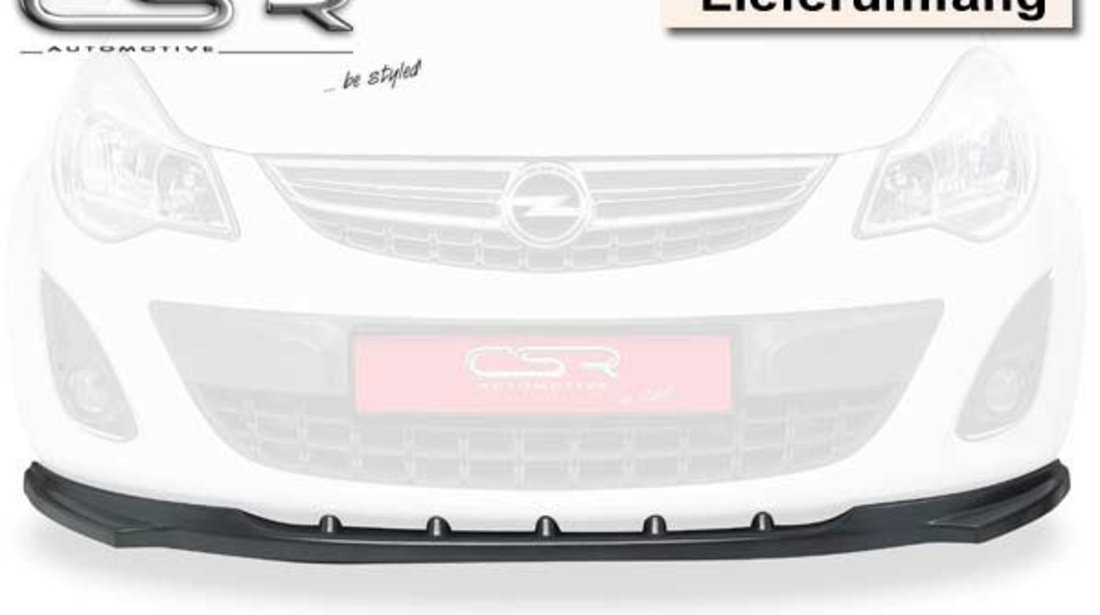 Prelungire Bara Fata Lip Spoiler Opel Corsa D toate modelele in afara de GSI/OPC ab 2010 CSR-CSL021-C Plastic ABS carbon look