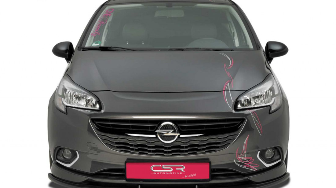 Prelungire Bara Fata Lip Spoiler Opel Corsa E OPC / VXR 2014- CSR-CSL154-C Plastic ABS carbon look