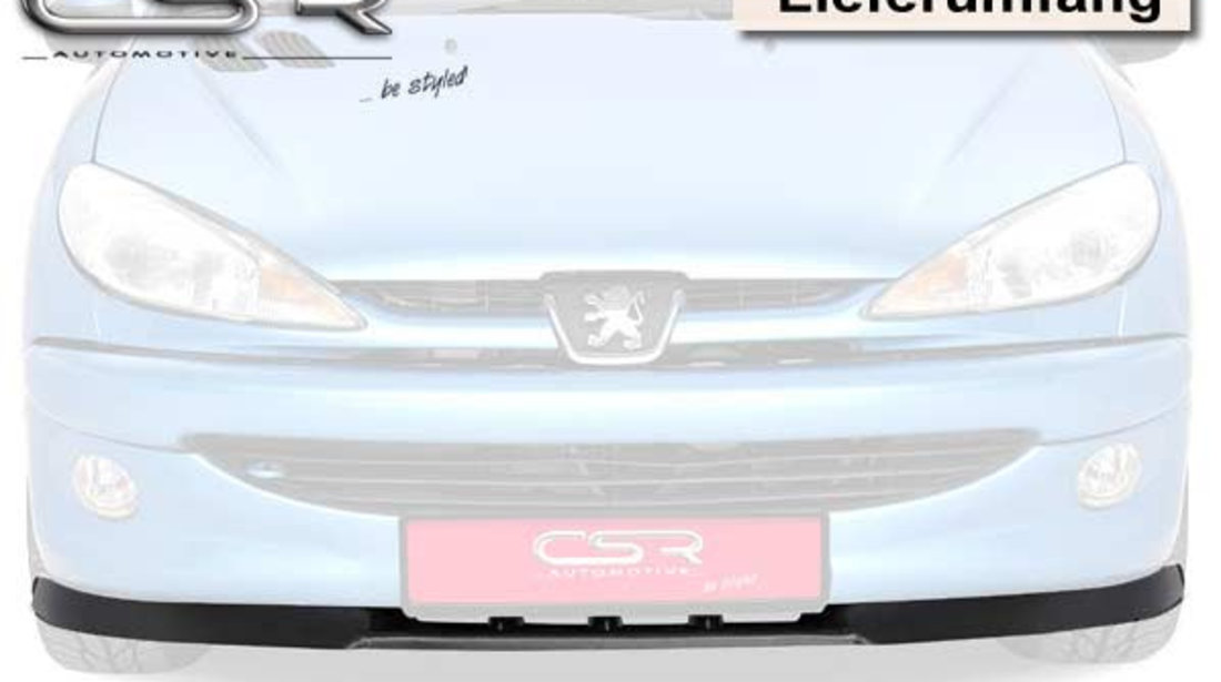 Prelungire Bara Fata Lip Spoiler Peugeot 206 numai passend an CC, RC, GTI, S16, XSI, XS, SPORT 1998-2007 CSR-CSL045 Plastic ABS