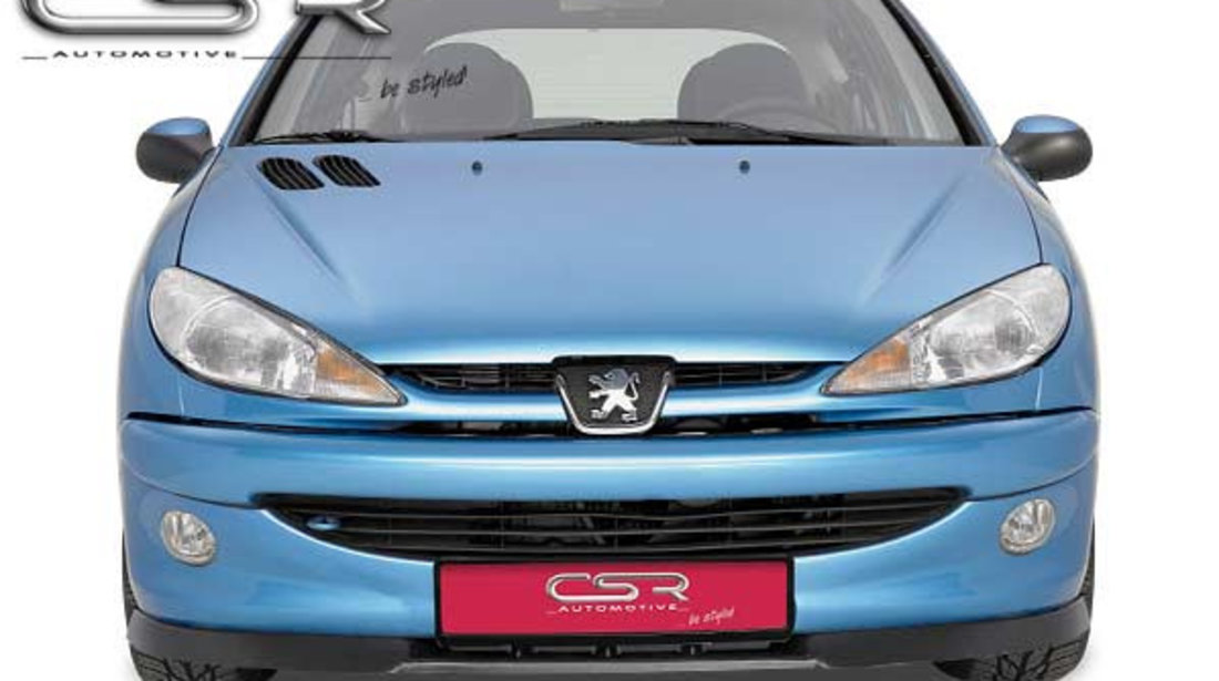 Prelungire Bara Fata Lip Spoiler Peugeot 206 numai passend an CC, RC, GTI, S16, XSI, XS, SPORT 1998-2007 CSR-CSL045 Plastic ABS