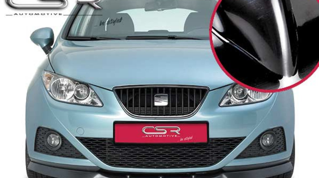 Prelungire Bara Fata Lip Spoiler Seat Ibiza 6J toate modelele in afara de Cupra/FR/ 2008-2012 CSR-CSL023-G Plastic ABS negru lucios