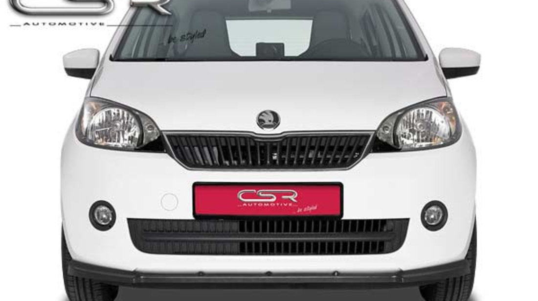 Prelungire Bara Fata Lip Spoiler Skoda Citigo toate modelele 2011- CSR-CSL055 Plastic ABS