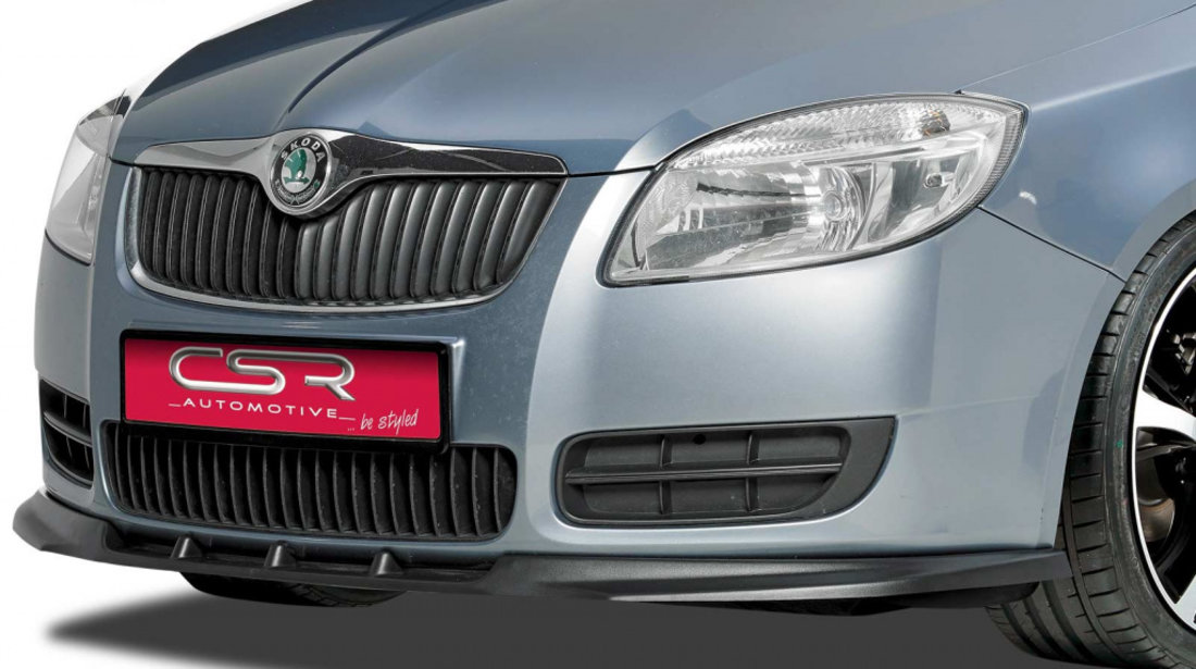 Prelungire Bara Fata Lip Spoiler Skoda Fabia 2 Typ 5J toate modelele in afara de RS 2007-2010 CSR-CSL025 Plastic ABS