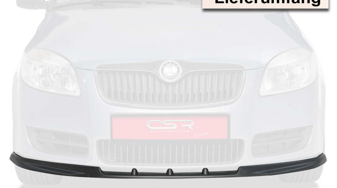 Prelungire Bara Fata Lip Spoiler Skoda Fabia 2 Typ 5J toate modelele in afara de RS 2007-2010 CSR-CSL025 Plastic ABS