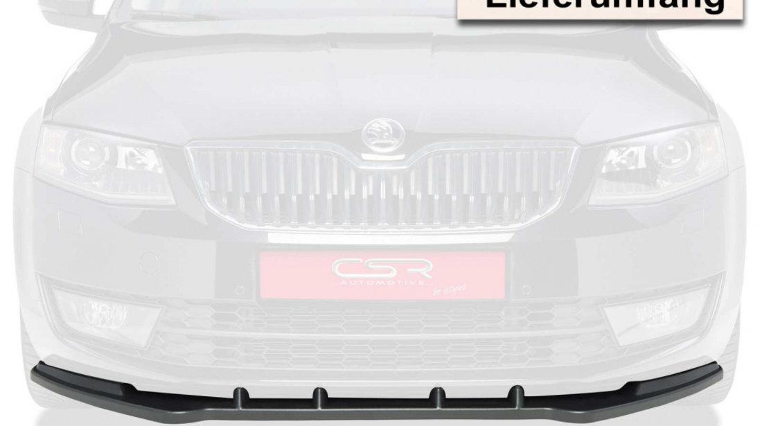 Prelungire Bara Fata Lip Spoiler Skoda Octavia 3 Typ 5E in afara de RS ab 2012 CSR-CSL134 Plastic ABS