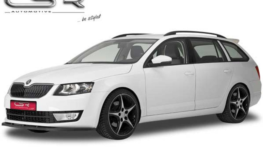 Prelungire Bara Fata Lip Spoiler Skoda Octavia 3 Typ 5E in afara de RS ab 2012 CSR-CSL059 Plastic ABS