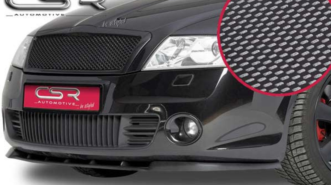 Prelungire Bara Fata Lip Spoiler Skoda Octavia II (1Z) RS 2004-2009 CSR-CSL029-C Plastic ABS carbon look