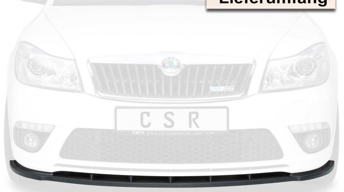 Prelungire Bara Fata Lip Spoiler Skoda Octavia II (1Z) RS limuzina/Kombi 2009-2013 CSR-CSL001 Plastic ABS