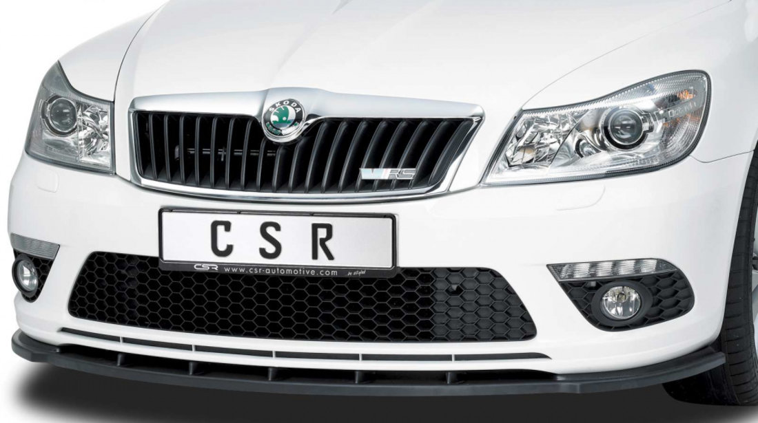 Prelungire Bara Fata Lip Spoiler Skoda Octavia II (1Z) RS limuzina/Kombi 2009-2013 CSR-CSL001 Plastic ABS